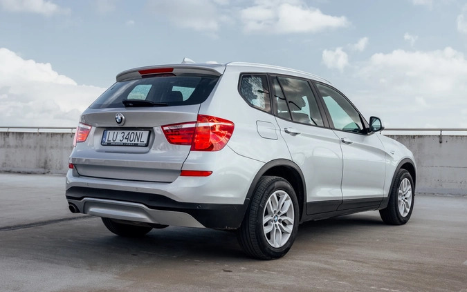 BMW X3 cena 75000 przebieg: 194000, rok produkcji 2015 z Lublin małe 562